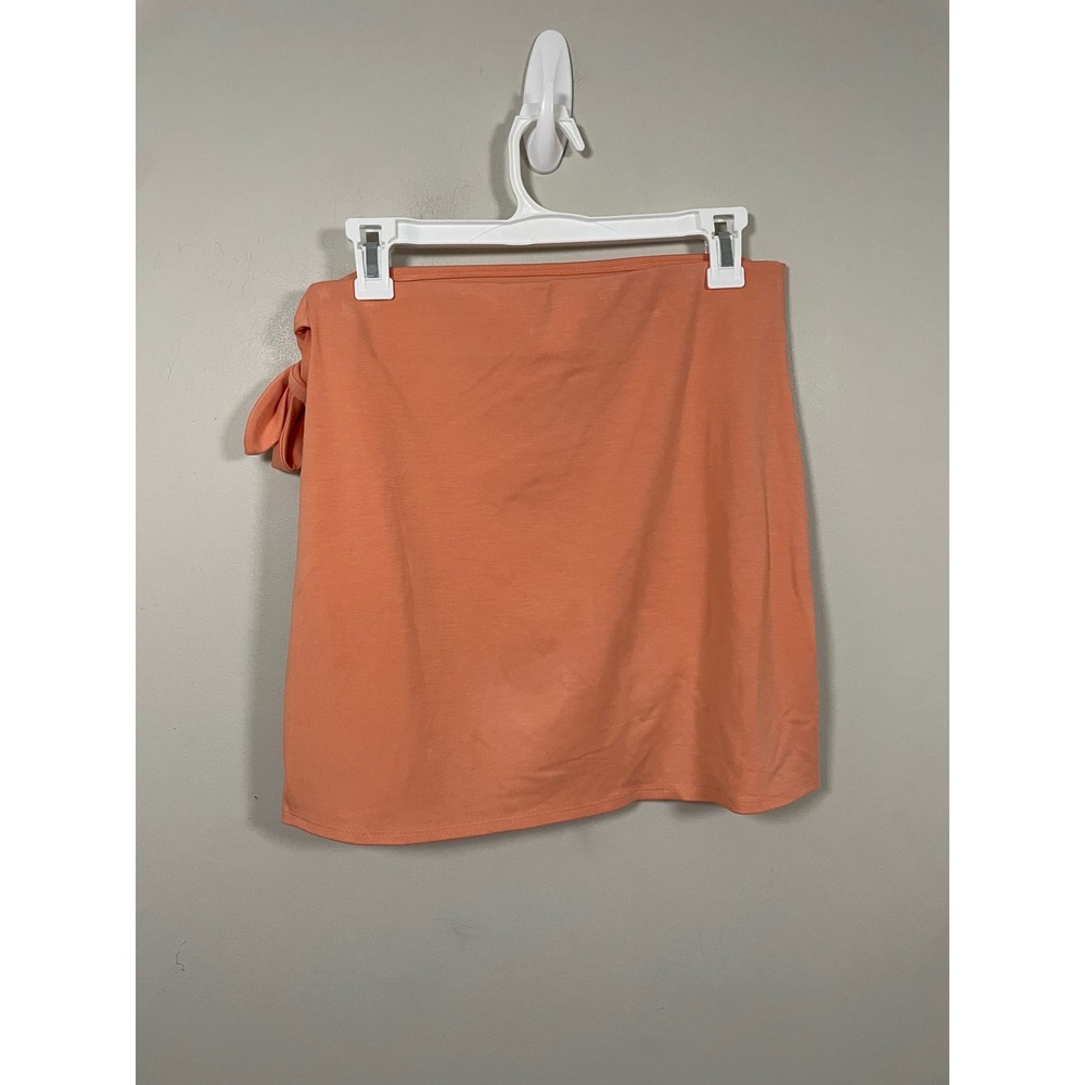 Aritzia Wilfred Saturn Mini Wrap Skirt in Sunfaded Coral Size Medium - Picture 5 of 7